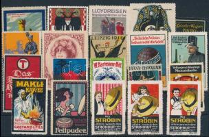 1905-1914 20 db klf régi német levélzáró, változatos, érdekes grafikákkal