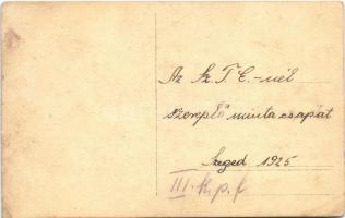 1925 Szeged, az SZTE-nél szereplő mintacsapat, darutollas leventék / Hungarian paramilitary youth or...