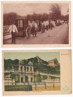 20 db RÉGI történelmi magyar és külföldi város képeslap egy motívummal / 20 pre-1945 historical Hung...