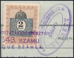 1910 Bp., Egyházfelszerelő és Oltárépítő Műintézet Hausner Frigyes díszes fejléces számlája, okmányb...