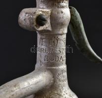 Vető Sándor Forum Szikvízüzem Budapest szódásüveg, kopásnyomokkal, m: 28,5 cm