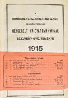 1915 A Rimamurány-Salgótarjáni Vasmű Rt. Hengerelt Vasgyártmányainak Szelvény-gyűjteménye. 1915. Bp....