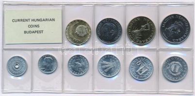 1986. 2f-20Ft (10xklf) érmés forgalmi sor fóliatokban T:1 Adamo FO19