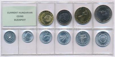 1987. 2f-20Ft (10xklf) érmés forgalmi sor fóliatokban T:1 Adamo FO20