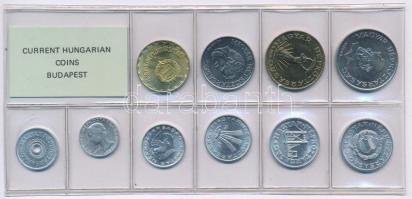 1988. 2f-20Ft (10xklf) érmés forgalmi sor fóliatokban T:1 Adamo FO21