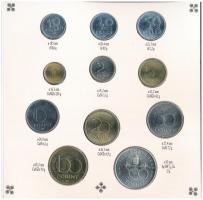 1993. 10f-200Ft (11xklf) forgalmi sor dísztokban, benne 1993. 200Ft Ag "MNB", "Magyar...