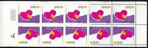 Greeting stamps in stampbooklet, Üdvözlőbélyeg bélyegfüzet