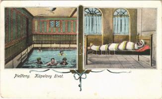 1926 Pöstyén, Pistyan, Piestany; Kúpelovy zivot / fürdő élet, belső, kezelés / spa interior, treatment. Art Nouveau