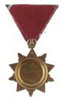 1970. "Felszabadulási Jubileumi Emlékérem" aranyozott, zománcozott Br kitüntetés mellszala...