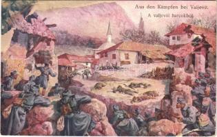 1917 Aus den Kämpfen bei Valjevo / A valjevói harcokból / WWI Austro-Hungarian K.u.K. military art postcard s: Ranzenhofer (r)