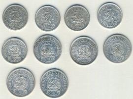 Oroszország/Szocialista Szövetségi Szovjet Köztársaság 1922. 15k Ag (5x), 20k Ag (5x) T:2-,2/3,3+ Ös...