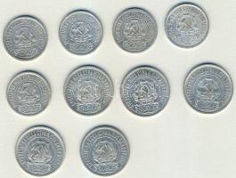 Oroszország/Szocialista Szövetségi Szovjet Köztársaság 1922. 15k Ag (5x), 20k Ag (5x) T:2-,2/3,3+ Ös...