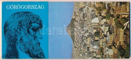 Modern képeslap tétel: Görög képeslapfüzet 12 lappal, római képeslap sorozat 20 lappal tokban, 2 db ...