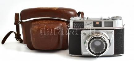 ~ 1940 Kodak Retinette II B fényképezőgép, eredeti, kopott bőrtokjában, szíjjal