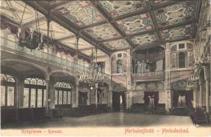 1906 Herkulesfürdő, Baile Herculane; gyógyterem / Kursaal / spa interior (Rb)