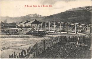 1912 Borsa (Máramaros), Borsa folyó és híd. Berger Miksa kiadása / bridge, riverside