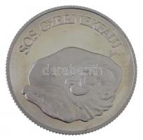 1990. 100Ft Cu-Ni "S.O.S. Gyermekfalu" jelzett próbaveret, "PRÓBAVERET" felirat ...