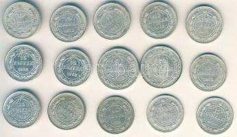 Oroszország/Szocialista Szövetségi Szovjet Köztársaság 1922-23. 15k Ag (13x), 20k Ag (2x) T:2-,2/3,3...