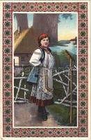 1917 Ukrainian folklore, traditional costumes + "K.u.K. Infanterie-Regiment Nr. 92. Regimentsstab" (EK)