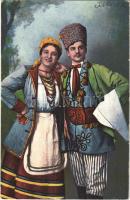 1917 Ukrainian folklore, traditional costumes + "K.u.K. Infanterie-Regiment Nr. 92. Regimentsstab"