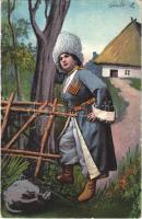 1917 Ukrainian folklore, traditional costumes + "K.u.K. Infanterie-Regiment Nr. 92. Regimentsstab" (EK)