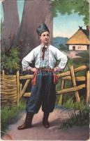 1917 Ukrainian folklore, traditional costumes + "K.u.K. Infanterie-Regiment Nr. 92. Regimentsstab" (EK)