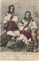 1916 Wiesniaczki z Pokucia / Ukrainian folklore, village girls from Pokuttia (Pokuttya) (EK)