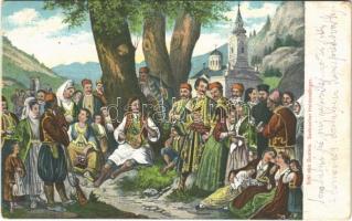 Srbi oko Guslara / Serbischer Heldensänger / Serbian folklore (EK)