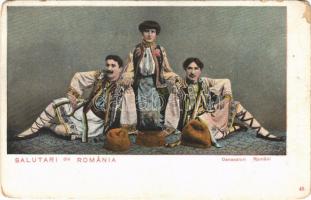 Salutari din Romania. Dansatori Romani / Romanian folklore, dancers (EM)