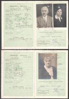 1931-1932 Magyar Királyság fényképes útlevelei, bejegyzések nélkül