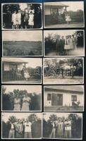 cca 1927 Rákoscsabai részletek, életképek, 19 db fotó, 6×8 cm