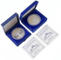 1992. 500Ft Ag "Károly Róbert" (2xklf) tanúsítvánnyal, tokban T:BU,1 (eredetileg PP)
Adam...