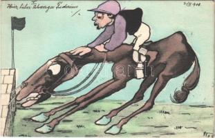 1908 Jockey, horse race (EK)