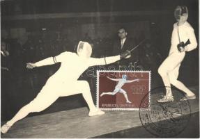 Giochi XVII Olimpiade Roma 1960 / 1960 Summer Olympics, Games of the XVII Olympiad in Rome, fencing + "1960 Repubblica di San Marino" So. Stpl.