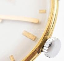 Darwil kézi felhúzós svájci karóra bőr szíjjal, működik, jó állapotban,  d: 3,5 cm