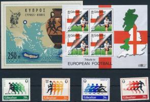 Ciprus, Gibraltár Sport motívum 1967-1988 7 klf sor + 2 db blokk (2 db stecklapon), Cyprus, Gibraltar Sport 1967-1988 7 diff sets + 2 blocks