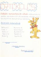 cca 1978 Gárdonyi raj brigádnaplója, bejegyzésekkel