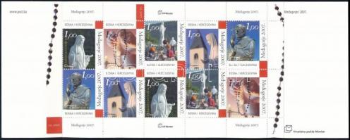 2007 Szűz Mária jelenések bélyegfüzet, Apparitions of the Virgin Mary stamp-booklet Mi MH 2 (206-210)