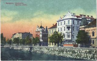 Sarajevo, Quaipartie / quay, tram