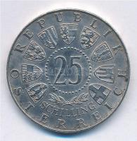 Ausztria 1956. 25Sch Ag "Mozart" T:2 patina Austria 1956. 25 Schilling Ag "Mozart&quo...