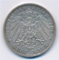 Német Államok / Poroszország 1909A 3M Ag "II. Vilmos" T:2,2- ph., karc German States / Pru...