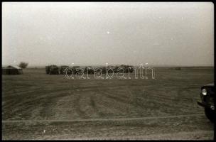 ~1965 35 db fotó NEGATÍV vezetési gyakorlatokról, Ócsa