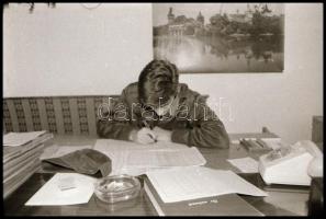 ~1965 35 db fotó NEGATÍV vezetési gyakorlatokról, Ócsa