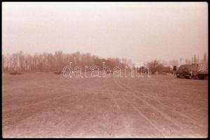 ~1965 35 db fotó NEGATÍV vezetési gyakorlatokról, Ócsa