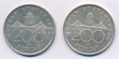 1994. 200Ft Ag "Deák" (2x) T:2 Adamo F13.1