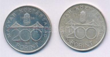 1994. 200Ft Ag "Deák" (2x) T:2 szennyeződés Adamo F13.1