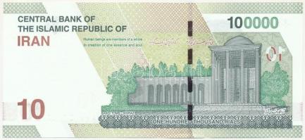 Irán 2021. 100.000R (10T) T:I
Iran 2021. 100.000 Rials (10 Tomans) C:UNC