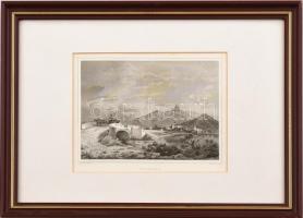 cca 1860 Ludwig Rohbock (1820-1883)-Georg Michael Kurz (1815-1883): Világos, acélmetszet, papír, paszpartuban, üvegezett fa keretben, 12x15,5 cm