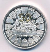 1999. NATO 50. évfordulója - Magyarország, Lengyelország és Csehország csatlakozása fém emlékérem (42,5mm) T:1 (eredetileg PP)