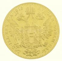 Ausztria 1915. 1D Au "Ferenc József" utánveret (3,49g/0.986) T:1- (PP) / Austria 1915. 1 D...